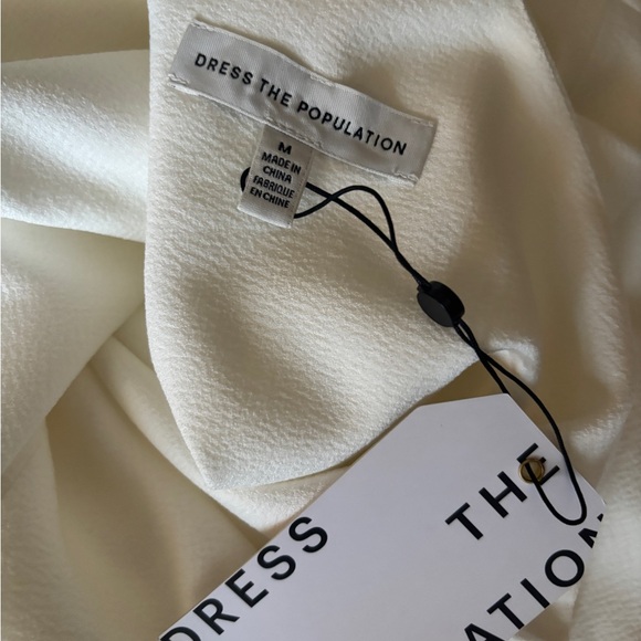 NWT Dress the Population Tiffany One-Shoulder Midi Dress - Picture 5 of 6